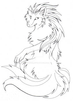 Ninetails- Lineart