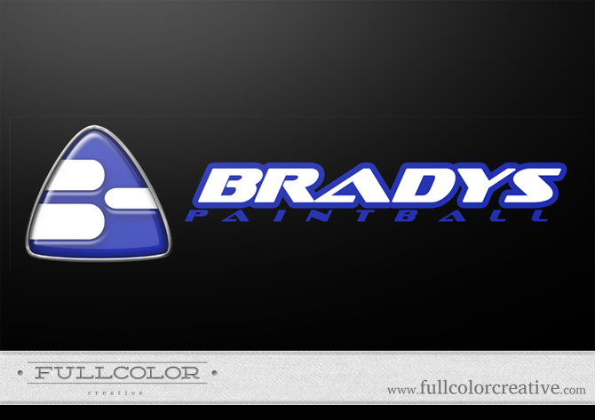 Bradys Paintball Logo by FullcolorCreative