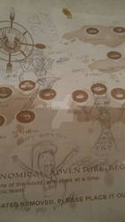 Vandalizing a paper table mat