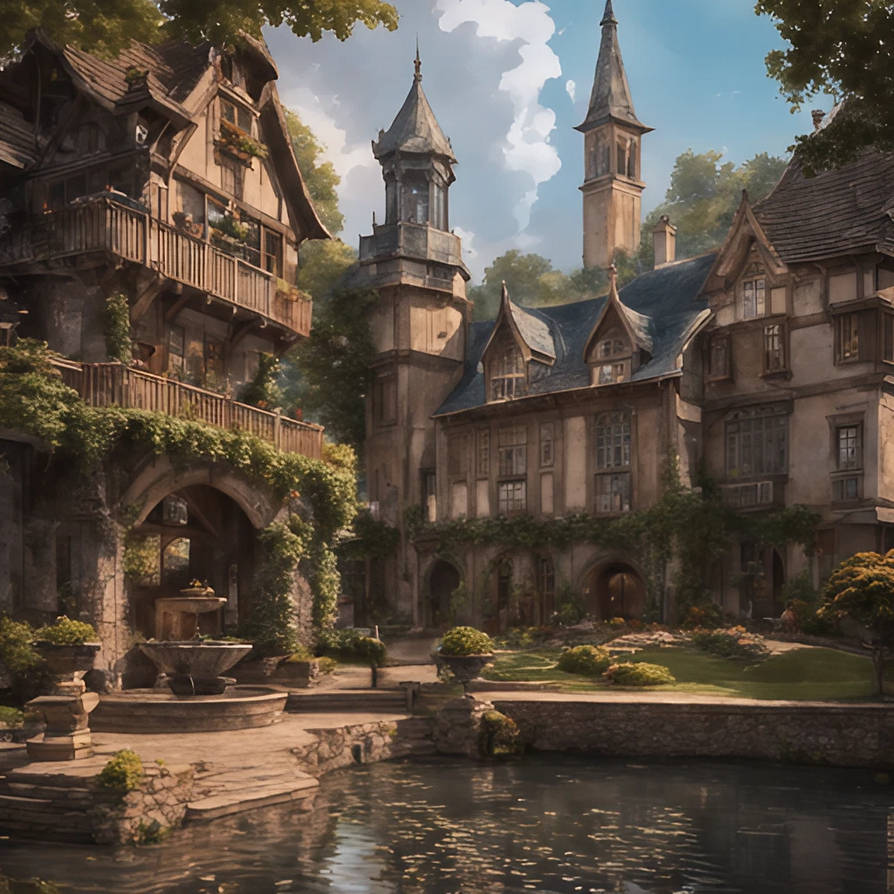 Deviantart Build Big buildings in mid of village with a pond by Jafor-Ahmad on DeviantArt