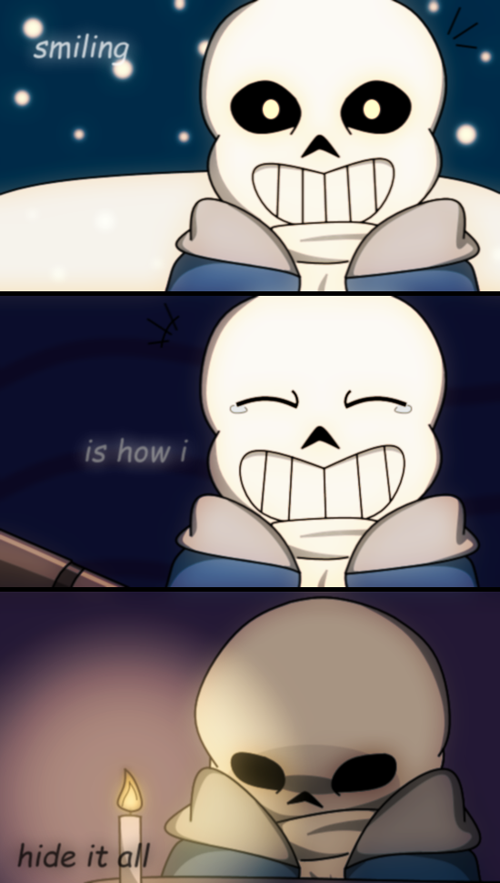 [Undertale] smiling is my only way