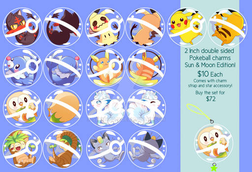 [ReOpened] Pokeball 2 Inch Charms