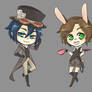 Mad Hatter and March Hare steampunk version