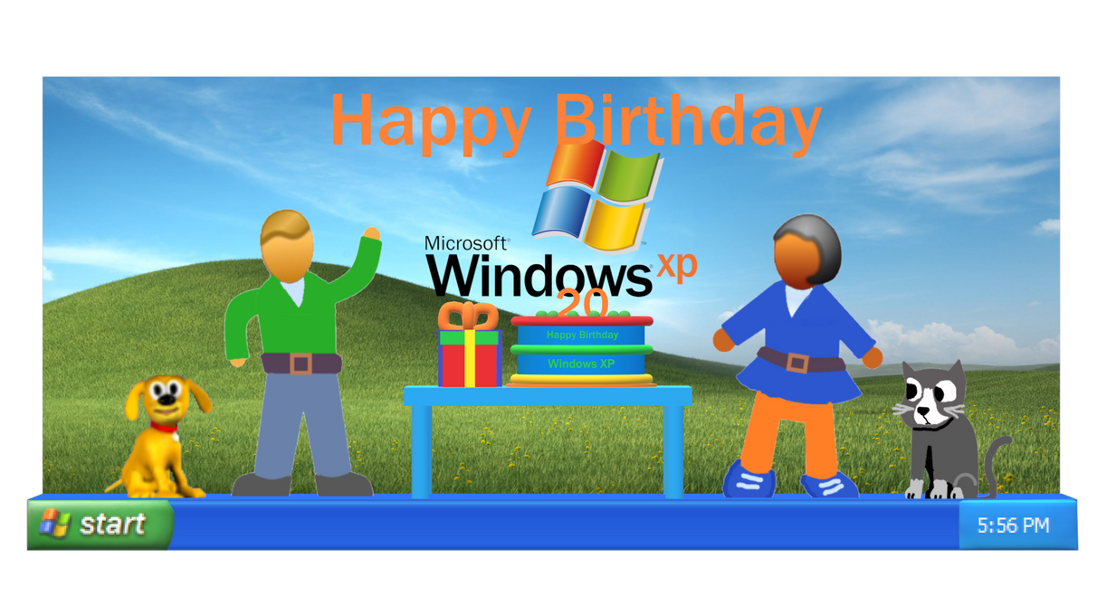 Happy Birthday, Windows XP!!! by TheEpicBCompanyPOEDA on DeviantArt