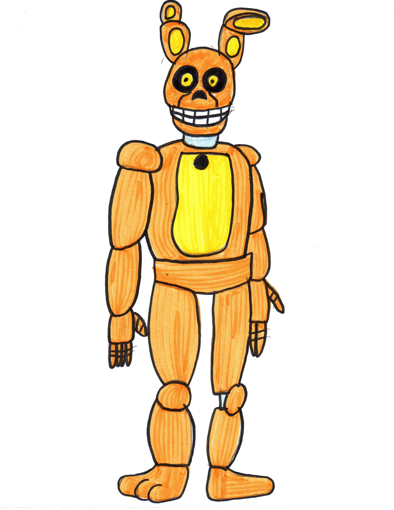 Spring Bonnie (Stage 01) by KaptainkainKomics on DeviantArt