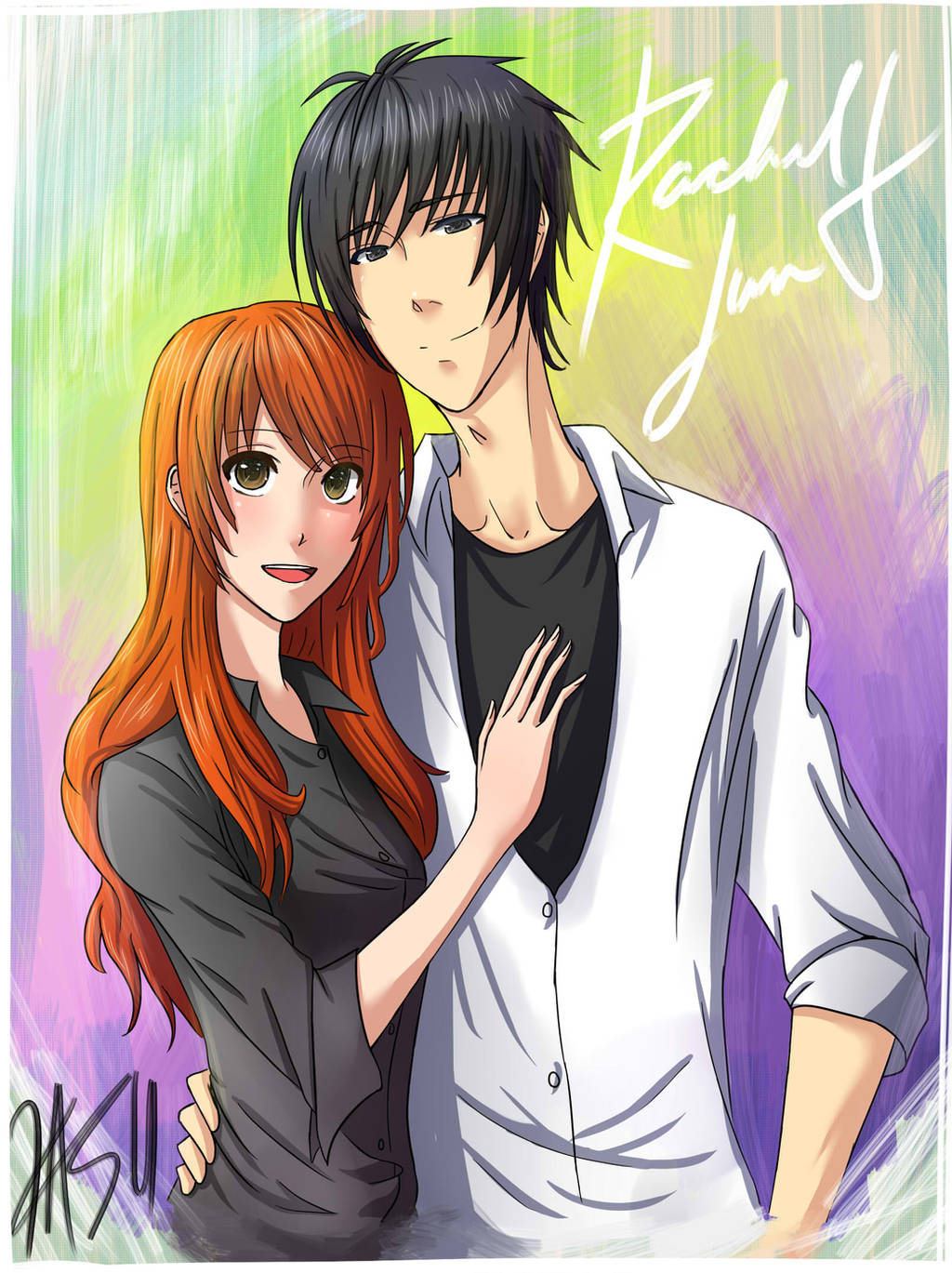 Rachel and Jun Fanart by kasuouhhitachiin