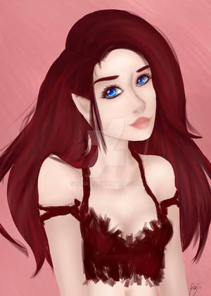 ART TRADE | Red Elf by ixRika