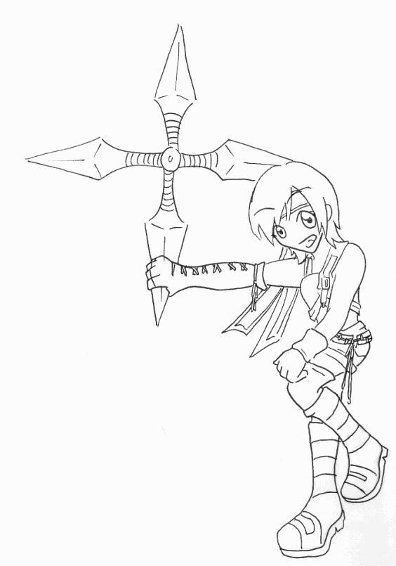 FFVII:DoC-Chibi Yuffie Lineart by sakuratears19 on DeviantArt