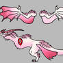 Pink And White Dragon Ref Sheet