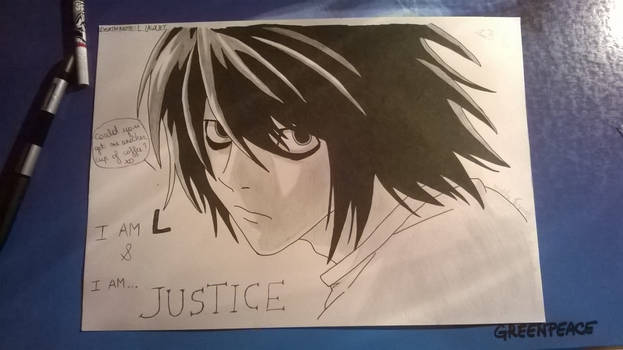 Death Note L Lawliet drawing