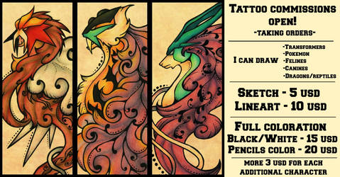 Tattoo Commissions [OPEN]