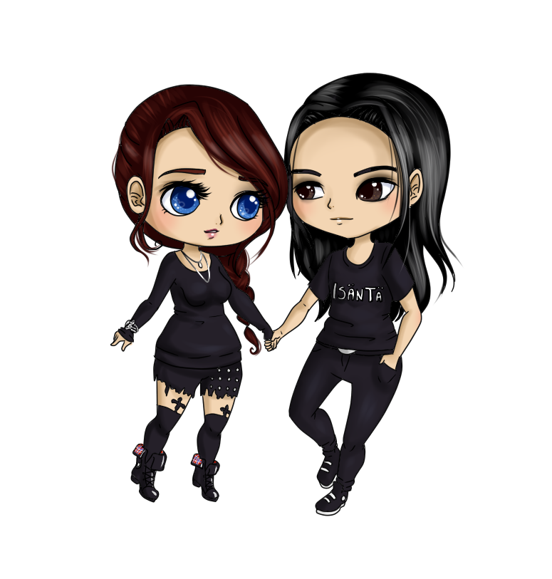 Commission: Chibi Kris and Miska