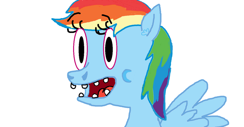 Deviantart Gary Baseman Gary Baseman version Rainbow Dash by Oswaldtoonfan on DeviantArt