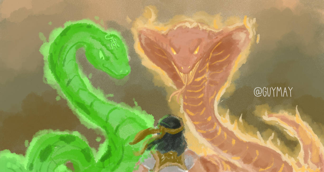 Double Snakes vs. Shaolin Monk by PyGuymay on DeviantArt
