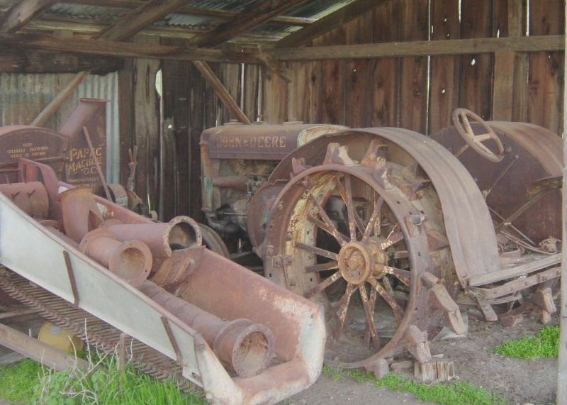 Old Tractor in its shed