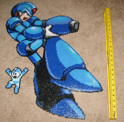 Mega Man X Bead Art