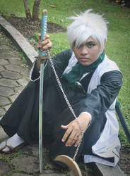 Hitsugaya Toushiro : ginjou arc cosplay by faisaluzumaki