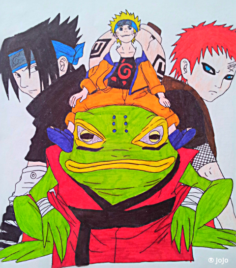 Sasuke, Gaara and Naruto