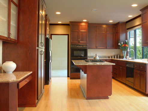 A kitchen with woodwork done by Furniture experts 