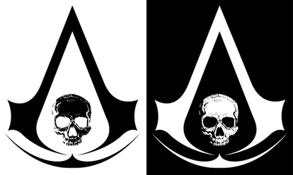 Assassin's Creed 4 Black Flag Skull Logo