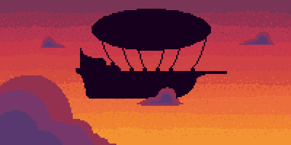 Airship Sunset