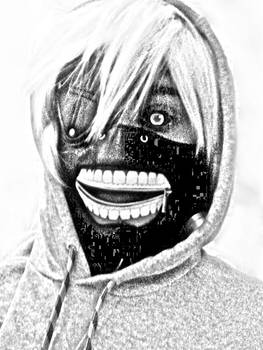 Kaneki's Cosplay (Drawing2) - Tokyo Ghoul