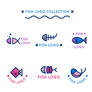 6 Cute Fish Logo Vector Collection