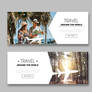 2 Creative Global Travel Banner Design Vector Mate