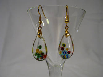 Boucles d'oreille fleuries (flowered earings)