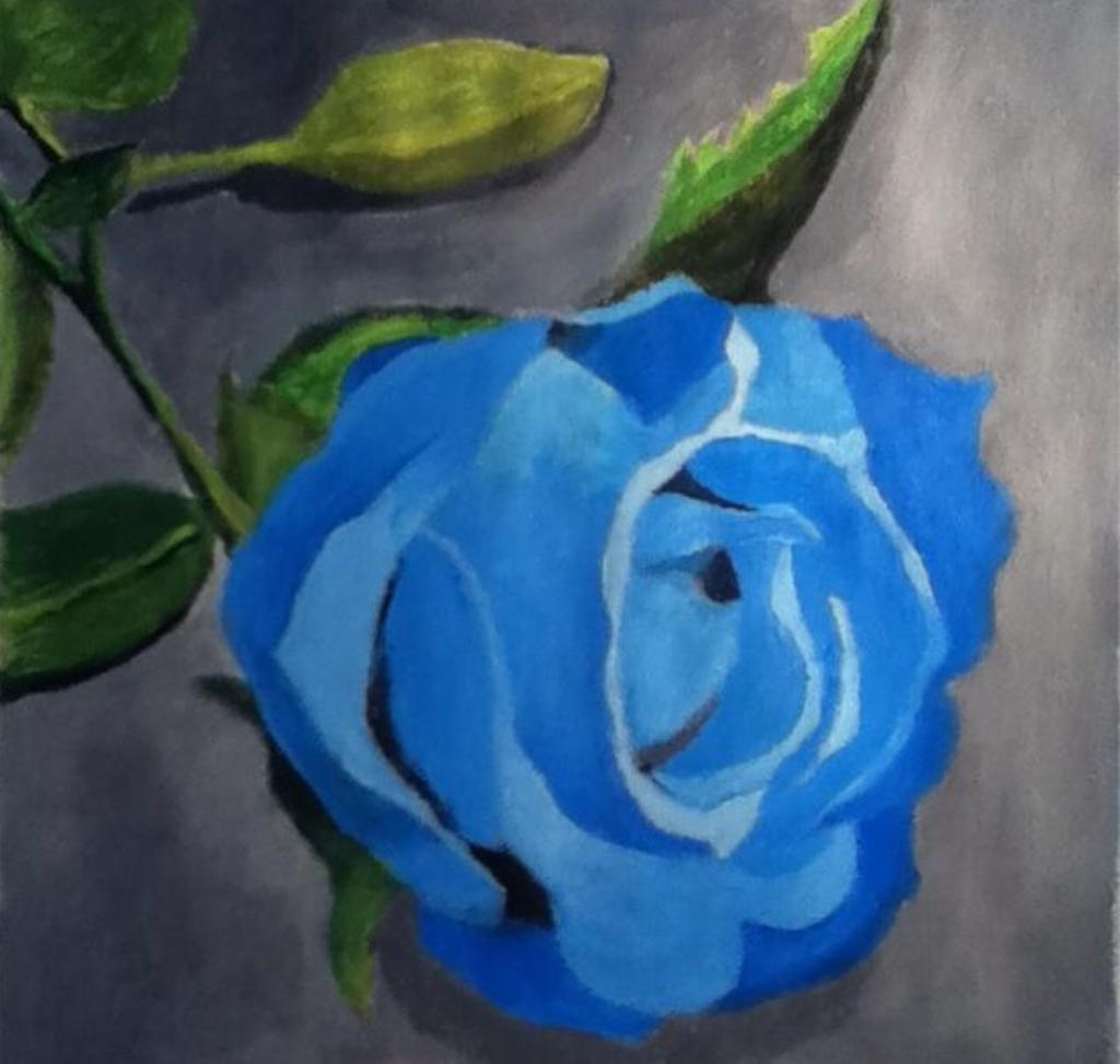 Blue Rose Painting by ChristianChengArt on DeviantArt