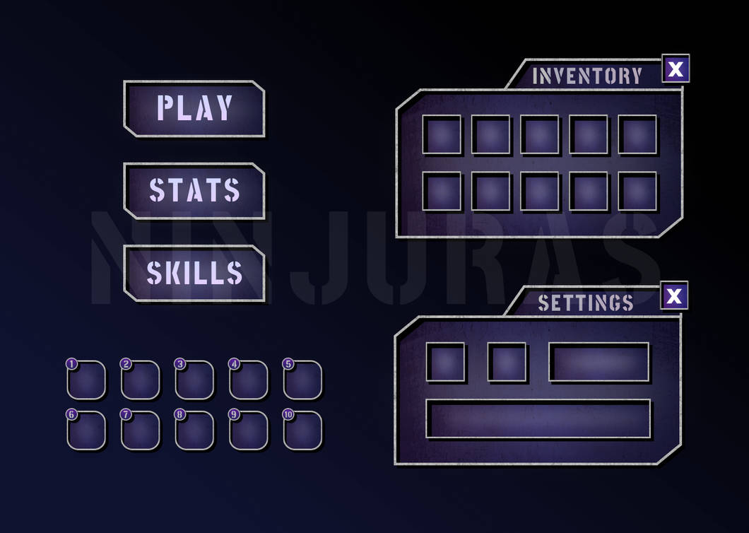 Anime Game UI by Ninjuras on DeviantArt