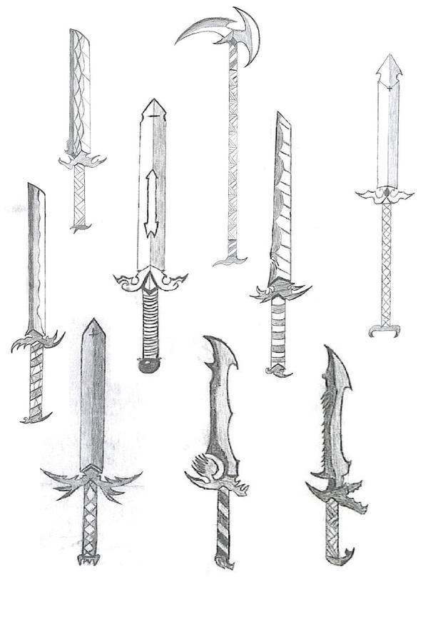 Sword Design Deviantart sword designs 2 by peacemakerross on DeviantArt