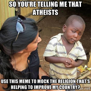 Skeptical 3rd World Kid meme - Do Research