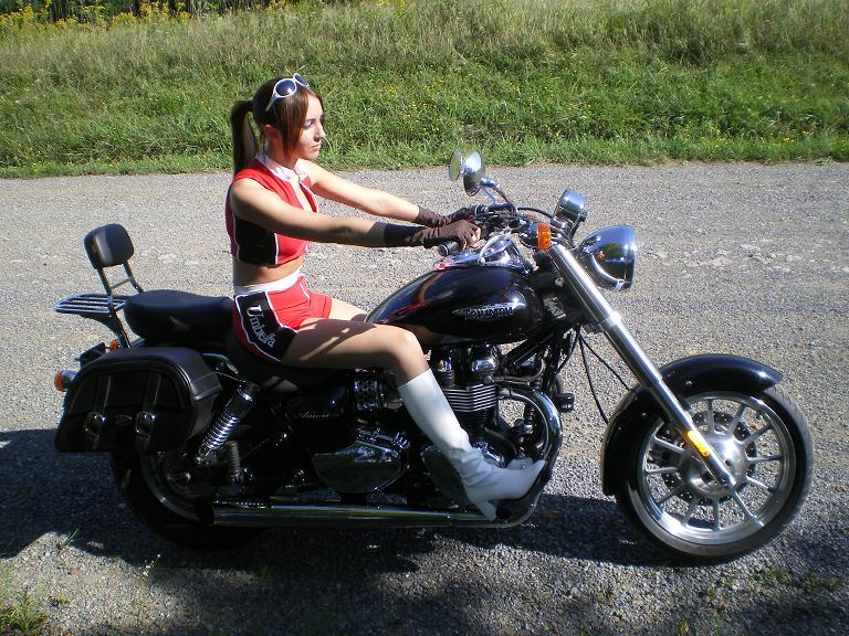 Claire's gotta new bike