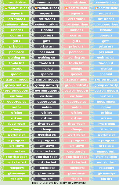 status buttons by themaunster on DeviantArt