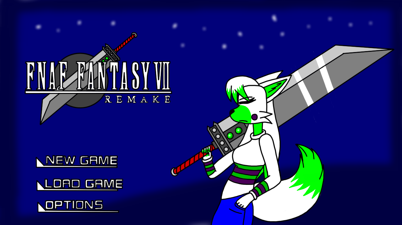 Fanf7 FNAF Fantasy VII Remake Title Screen (Concept Art) by ...