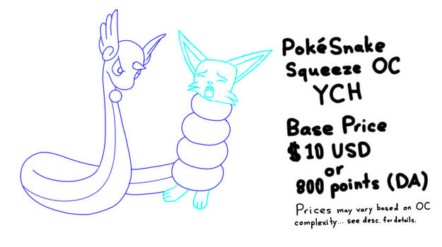 PokeSnake Squeeze OC - YCH (OPEN)