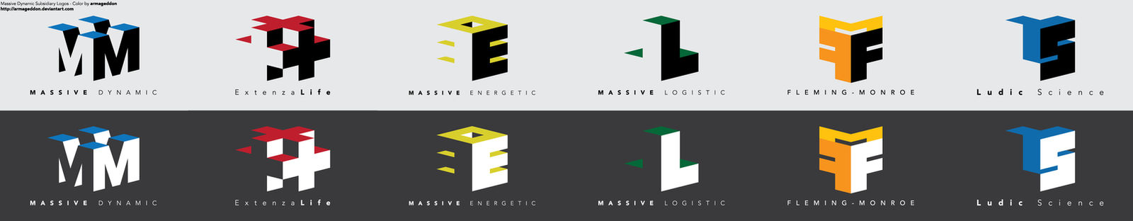 Massive Dynamic Subsidiary Logos - Color