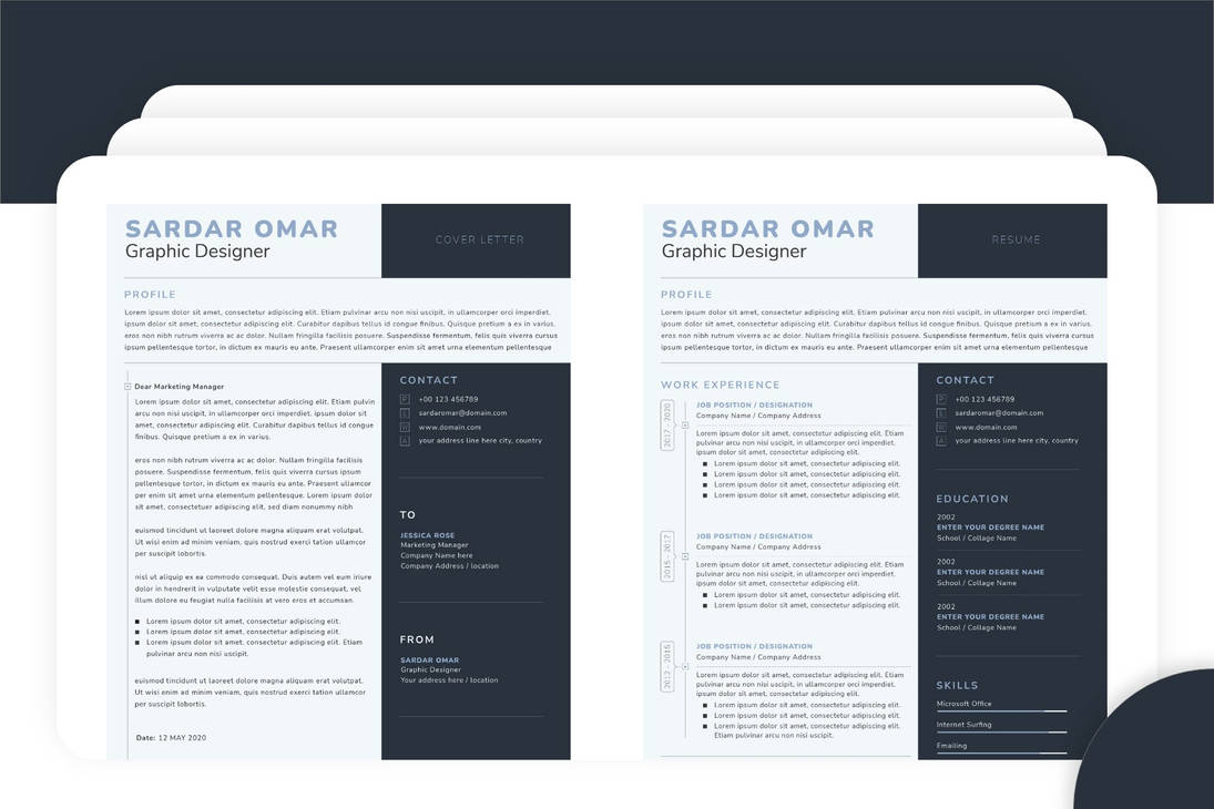 Small Cv Design Minimal Design CV Template by efildebarnma on DeviantArt