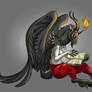 Baphomet is reading