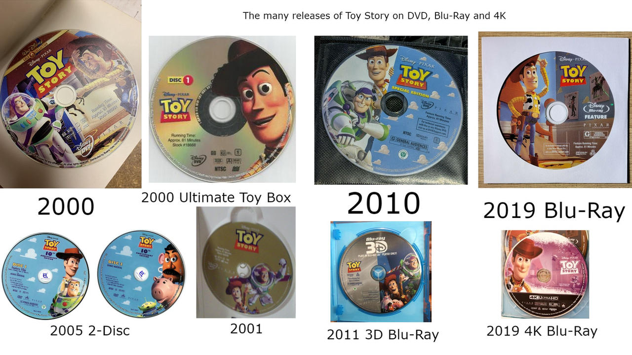 Toy Story DVD, Blu-Ray and 4K releases. by carsolini10 on DeviantArt