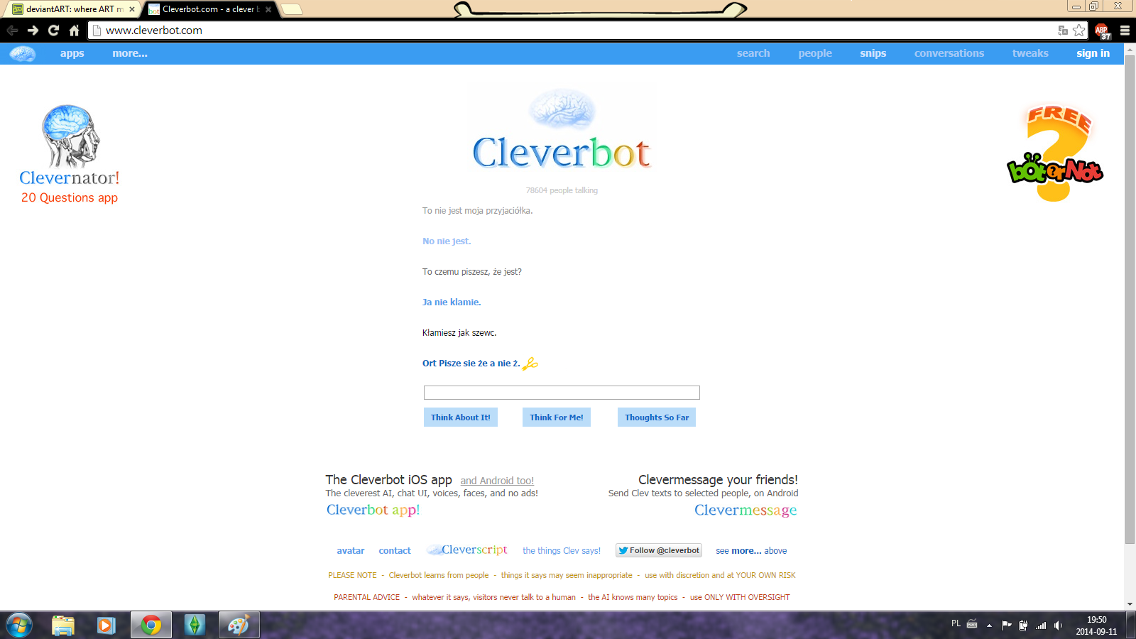 Stupid cleverbot [PL]