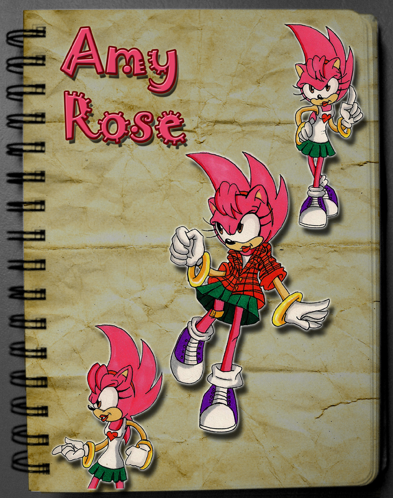 Amy Rose Fleetway style