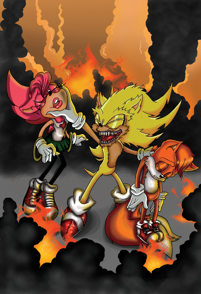 Commission) Super Sonic vs Fleetway vs Exe by ANDREU-T on DeviantArt