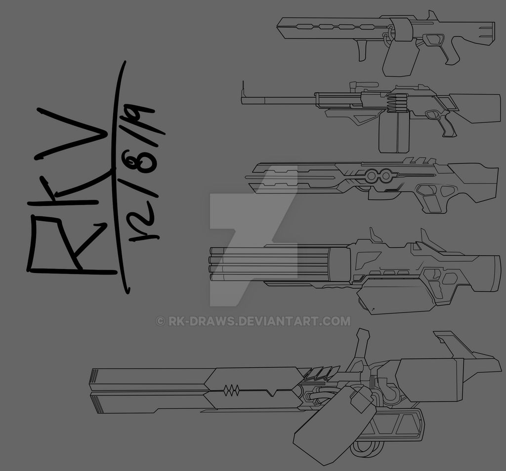 Machine Gun Deviantart Weapon Pack #1 : Heavy Machine Guns by RK-Draws on DeviantArt