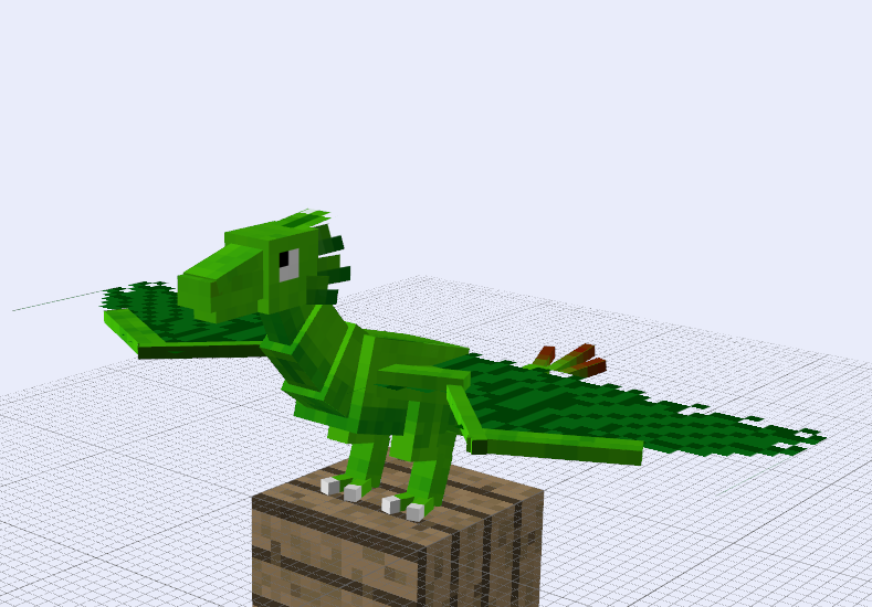 Plant Dragon Minecraft Techne Model by BlueEyes9 on DeviantArt