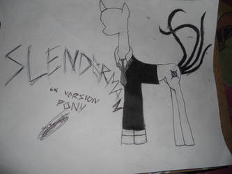 Slenderman en vercion pony :3