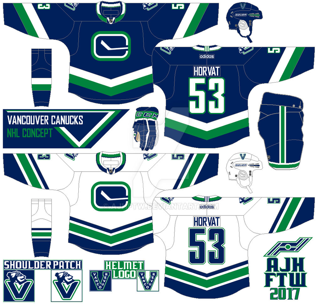 Vancouver Canucks Mix Home and Away Jersey Hoodie by KybershopFashion on  DeviantArt