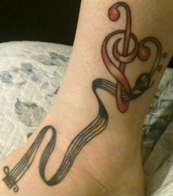 Music note heart tattoo by AngelWolfHagane on DeviantArt