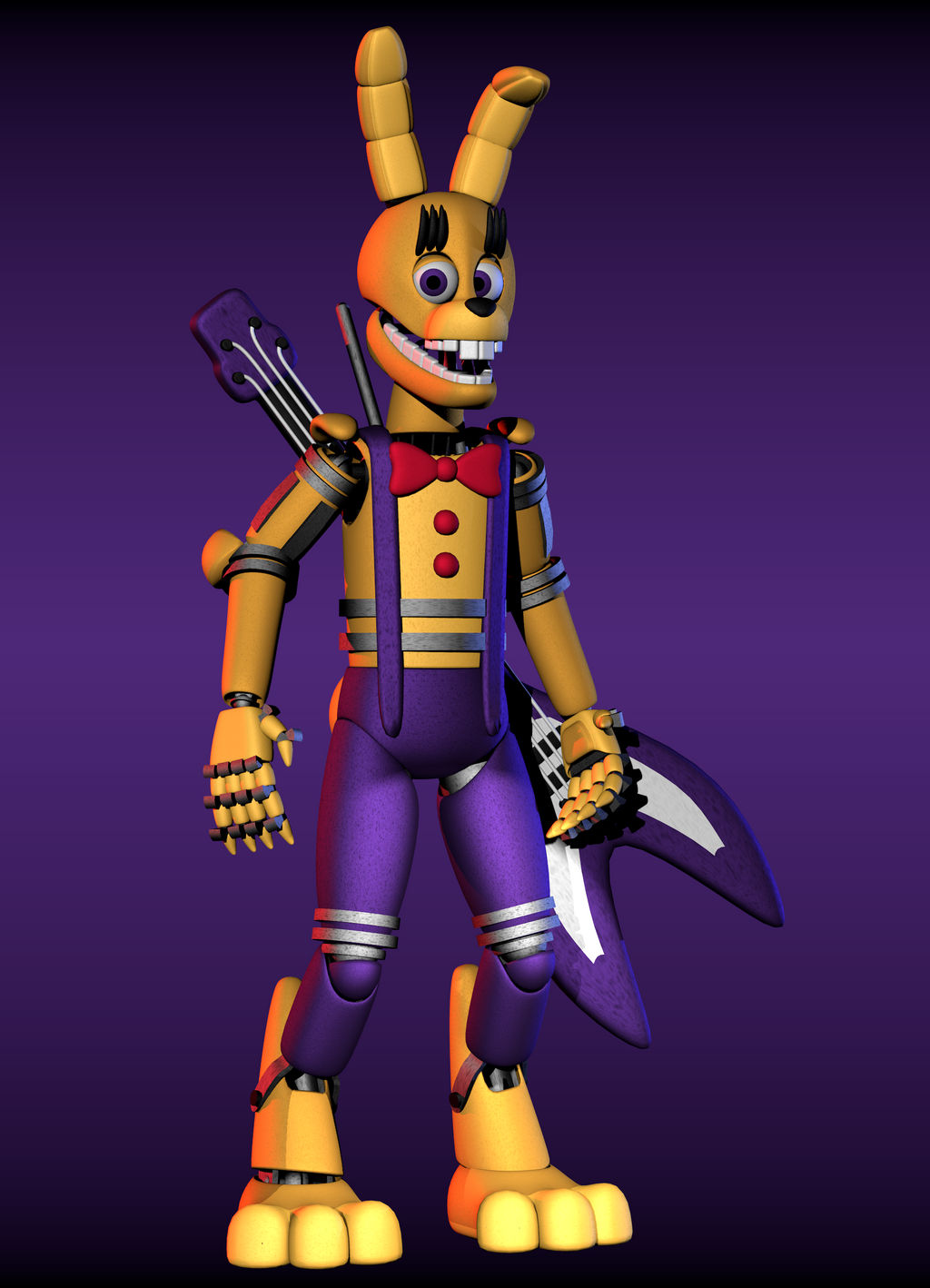 Stylized SpringBonnie (by FreddleFrooby) by Morigandero on DeviantArt